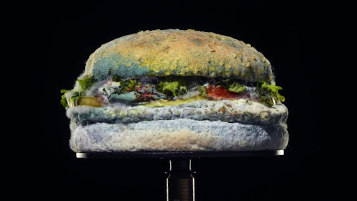 Burger de Burger King lors d'une campagne publicitaire